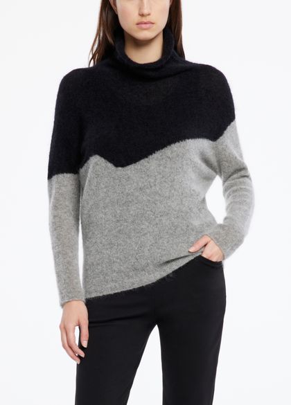 Sarah Pacini Mohair-merino sweater - funnel neck