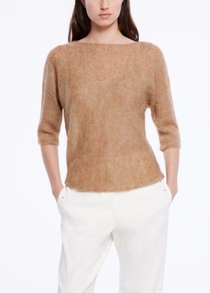 Sarah Pacini Mohair-alpaca sweater - 3/4 sleeves