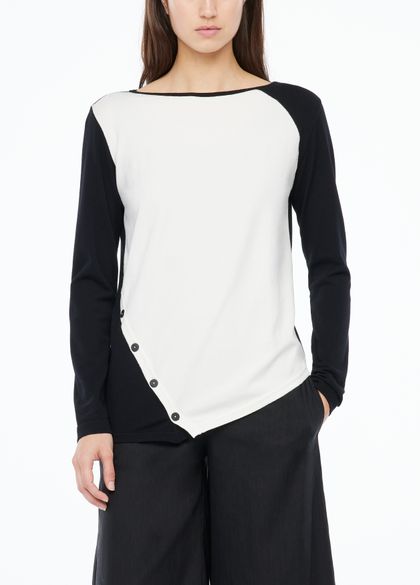 Sarah Pacini Sweater - buttoned slit