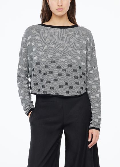 Sarah Pacini Cropped sweater - rounded hem