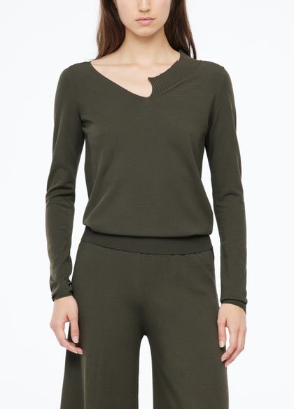 Sarah Pacini Asymmetric sweater - v-neck