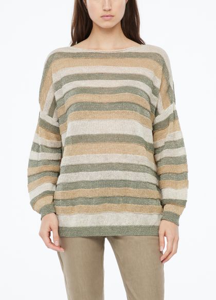 Sarah Pacini Long sweater - bayadere stripes