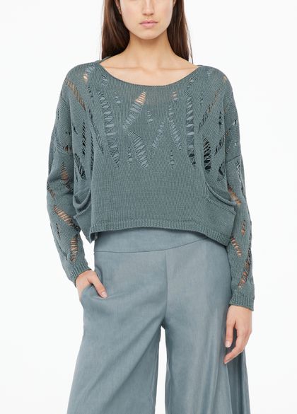 Sarah Pacini Cotton sweater - pockets
