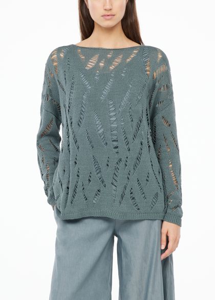 Sarah Pacini Cotton sweater - openwork