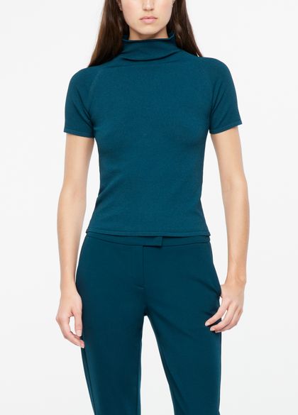 Sarah Pacini Knit t-shirt - mock neck