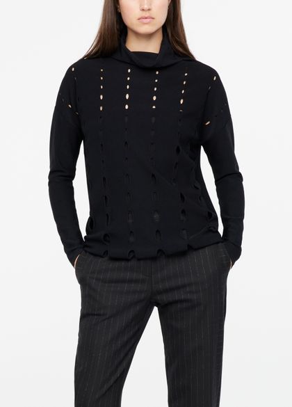 Sarah Pacini Langer pullover - mit ajourmuster