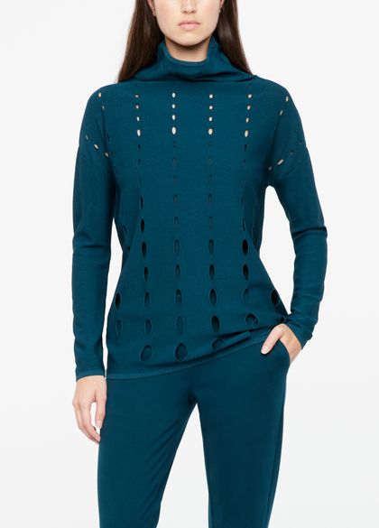 Sarah Pacini Langer pullover - mit ajourmuster
