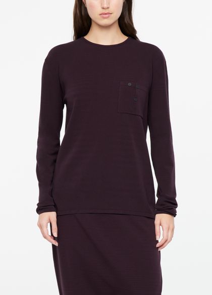 Sarah Pacini Long sweater - pocket details