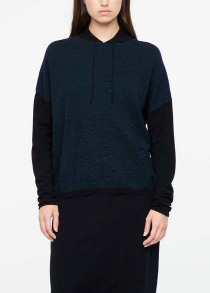Sarah Pacini Jacquard sweater - hood