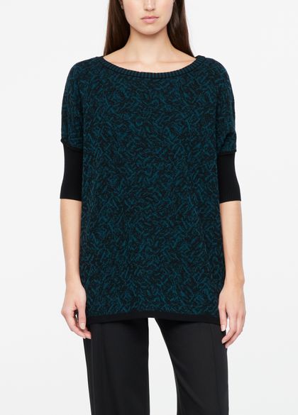 Sarah Pacini Sweater - brocade jacquard