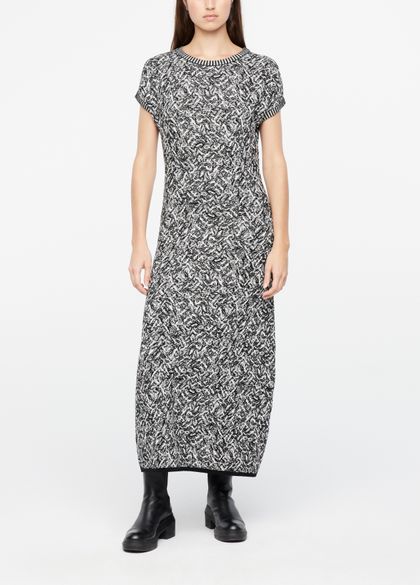 Sarah Pacini Tricot jurk - jacquard met brokaateffect