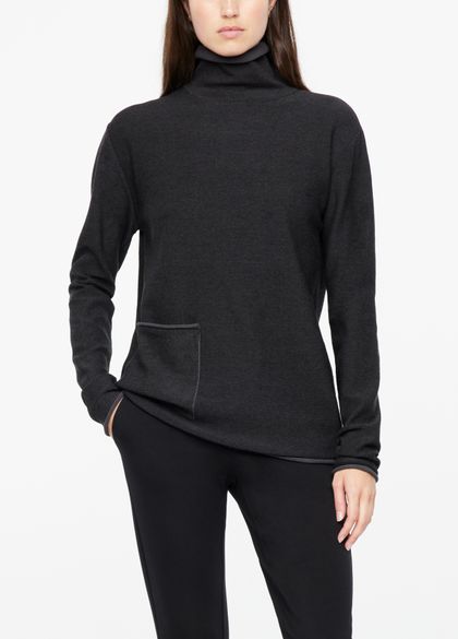 Sarah Pacini Chiné sweater - patch pocket