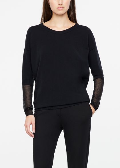 Sarah Pacini Langer pullover - mit schleierlage