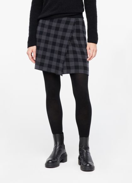 Sarah Pacini Plaid skirt - front slit