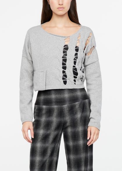 Sarah Pacini Openwork sweater - cropped