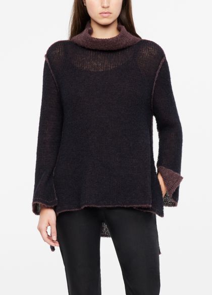 Sarah Pacini Langer pullover - doppelseitiger mohair