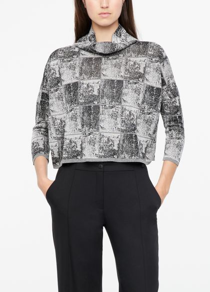 Sarah Pacini Cropped sweater - frosted