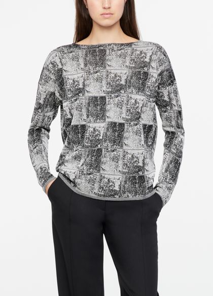 Sarah Pacini Pullover im schachbrettmuster - frosted