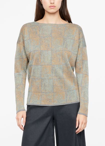 Sarah Pacini Checkerboard sweater - frosted