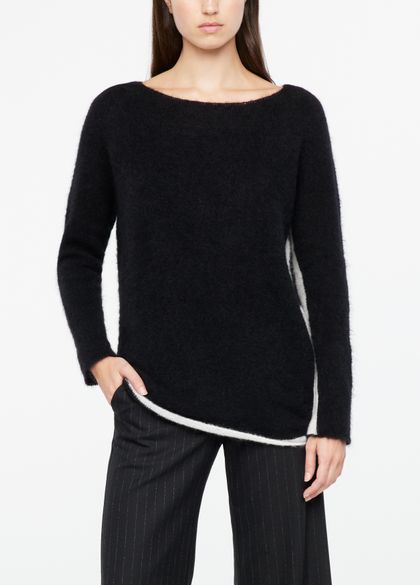Sarah Pacini Zweifarbiger pullover - langärmlig