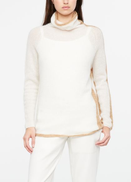 Sarah Pacini Bicolor sweater - mock neck