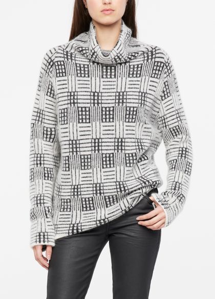 Sarah Pacini Jacquard-pullover - mosaik