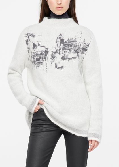Sarah Pacini Long sweater - metal motif