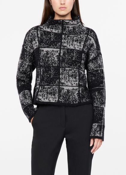 Sarah Pacini Pullover - frosted-jacquard