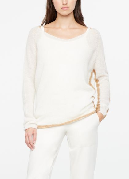Sarah Pacini Bicolor sweater - v-neck