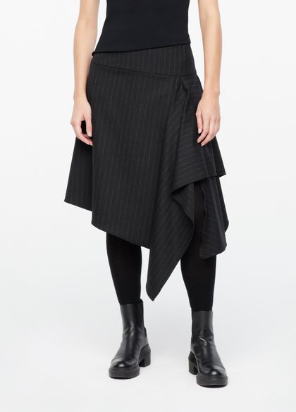 Sarah Pacini Gabardine skirt - pinstripes