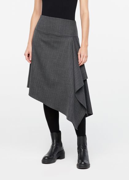 Sarah Pacini Gabardine skirt - pinstripes