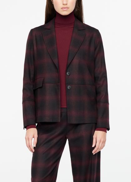 Sarah Pacini Jacket - checkered flannel
