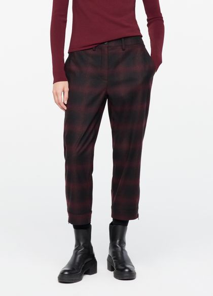 Sarah Pacini Cropped pants - checkered