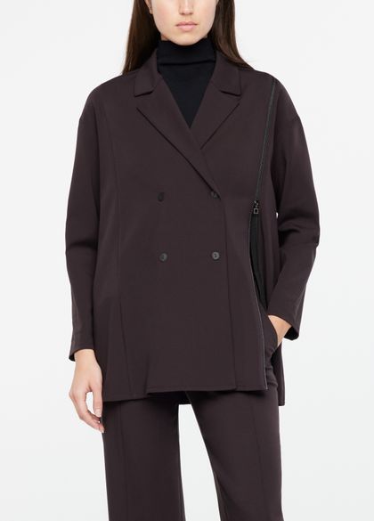Sarah Pacini Gabardine jacket - asymmetric