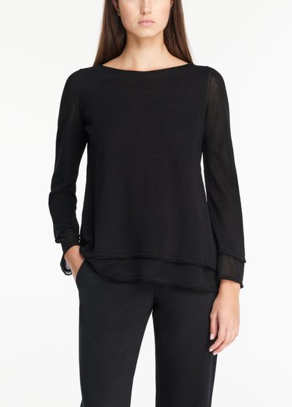Sarah Pacini Long sweater - light layers