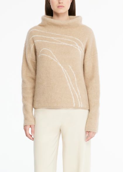 Sarah Pacini Pullover - frosted-jacquard
