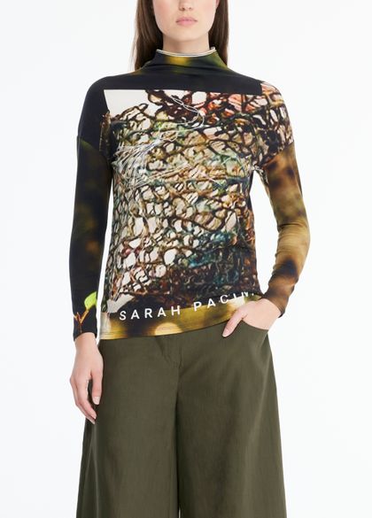 Sarah Pacini T-shirt féerique - col montant
