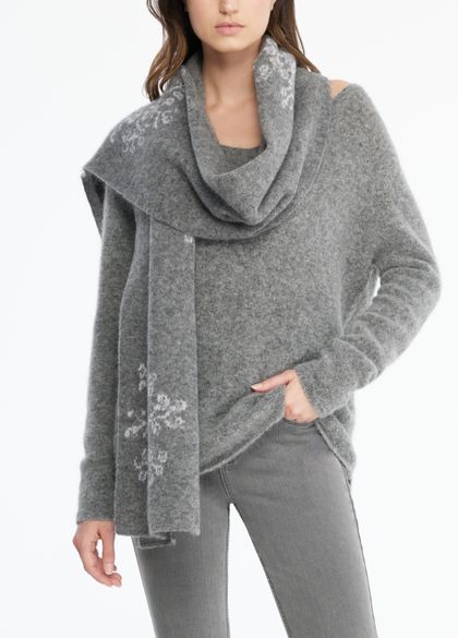 Sarah Pacini Gendercool sjaal - snowflake jacquard