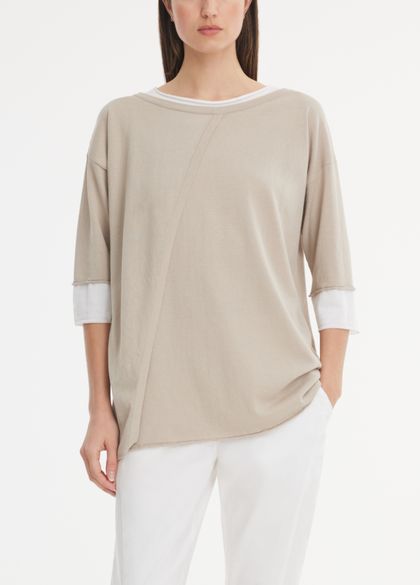 Sarah Pacini Long sweater - layered illusion