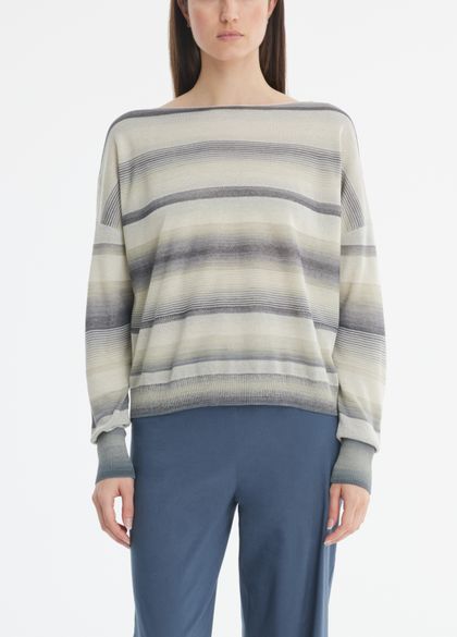 Sarah Pacini Sweater - striped jacquard