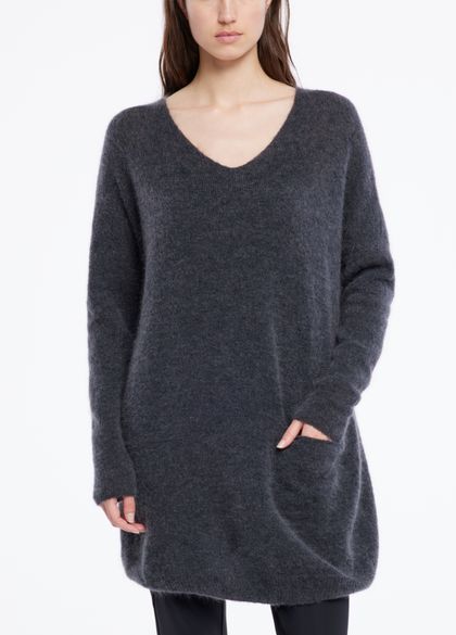 Sarah Pacini Mohair-merino sweater - v-neck