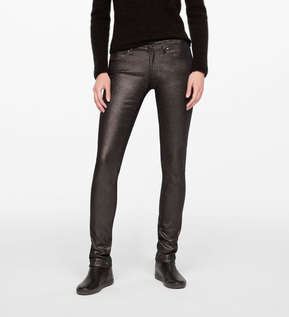 shiny jeans